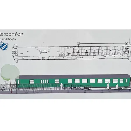 Uebernachten Im Nostalgischen Bahnwaggon Bogen Exterior photo
